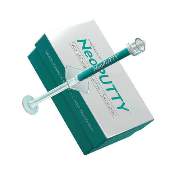 NeoPUTTY A HIGHER STANDARD IN BIOACTIVE BIOCERAMIC PUTTY NeoPUTTY® is a bioactive bioceramic premixed root and pulp treatment with superior handling properties, promoting hydroxyapatite formation to support the healing process. Dental Advistor 2022 Top Aw